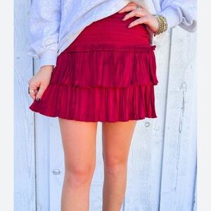 RESET SILKY AMORE RUFFLE SKIRT MEDIUM